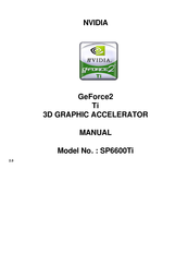 Nvidia GeForce2 Ti SP6600Ti Manual