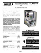 Lennox SLP99DFV Series Unit Information
