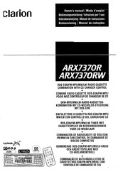 Clarion ARX7370R Owner's Manual
