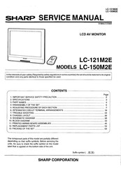 Sharp LC-150M2E Service Manual