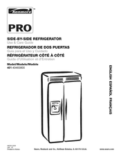 Kenmore PRO 401.40483800 Use & Care Manual