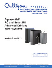 Culligan Aquasential Smart RO Installation, Operation And Service Instructions