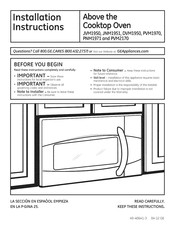 GE PVM1970DR1BB Installation Instructions Manual