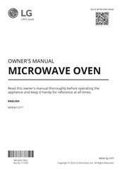 LG MVEM1721 Series Owner's Manual