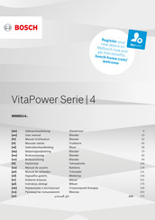 Bosch VitaPower MMB614 4 Series User Manual