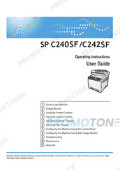 Ricoh Aficio SP C242SF Operating Instructions Manual