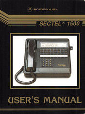 Motorola SECTEL 1500 User Manual