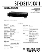 Sony ST-JX311 Service Manual
