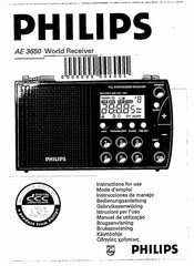 Philips AE3650 Instructions For Use Manual