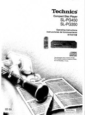 Technics SL-PG850 Operating Instructions Manual