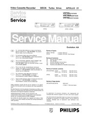 Philips VR705/39 Service Manual