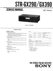 Sony STR-GX390 Service Manual