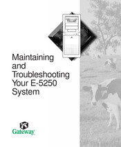 Gateway E-5250 Maintaining And Troubleshooting