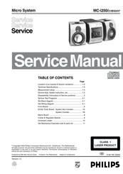 Philips Streamium MC-I250/37 Service Manual