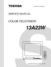Toshiba 13A23W Service Manual