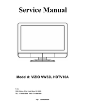 Vizio VW32L HDTV10A Service Manual
