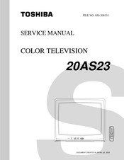 Toshiba 20AS23 Service Manual
