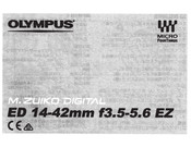 Olympus ED 14-42mm f3.5-5.66 EZ Instructions Manual