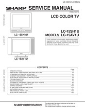 Sharp LC 15AV1U Service Manual