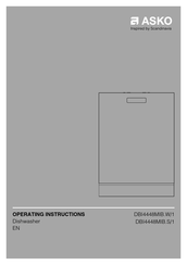 Asko DBI4448MIB.W/1 Operating Instructions Manual