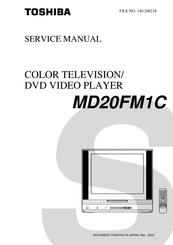 Toshiba MD20FM1C Service Manual