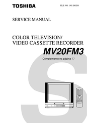 Toshiba MV20FM3 Service Manual