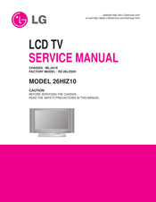 LG 26HIZ10 Service Manual