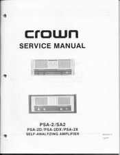 Crown PSA-2D Service Manual