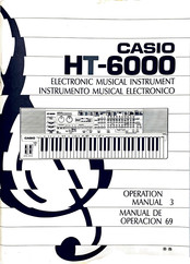 Casio HT-6000 Operation Manual