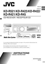 JVC KD-R45 Instructions Manual