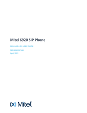 Mitel MiVOICE 6920 User Manual