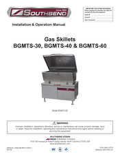 Southbend BGMTS-30 Installation & Operation Manual