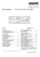 Sanyo DC D30 Service Manual