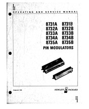 HP 8734B Operating And Service Manual