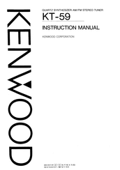Kenwood KT-59 Instruction Manual