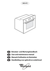 Whirlpool AKZ 670 User And Maintenance Manual