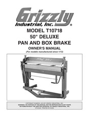 Grizzly T10718 Owner's Manual