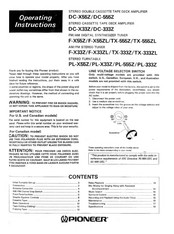 Pioneer TX-333Z Operating Instructions Manual