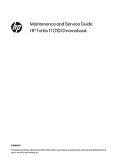 HP Fortis 11 G10 Chromebook Maintenance And Service Manual