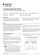 Pentair Everpure CES 2850E Single Series Installation, Operation And Maintenance Manual