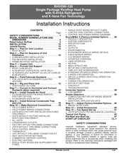 Carrier RHV090-120 Installation Instructions Manual