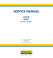 New Holland 840CD Service Manual
