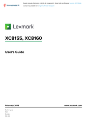 Lexmark XC8160dte User Manual