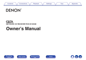 Denon ceol RCD-N12DAB Owner's Manual