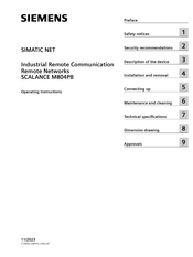 Siemens SCALANCE M804PB Operating Instructions Manual