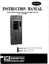 Zenith ZBTSH Series Instruction Manual