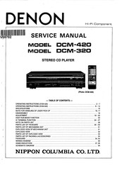 Denon DCM-320 Service Manual