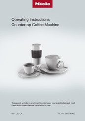Miele CoffeeSelect CM7750OBS Operating Instructions Manual
