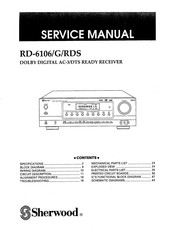Sherwood RD-6106/G/RDS Service Manual