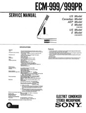 Sony ECM-999PR Service Manual